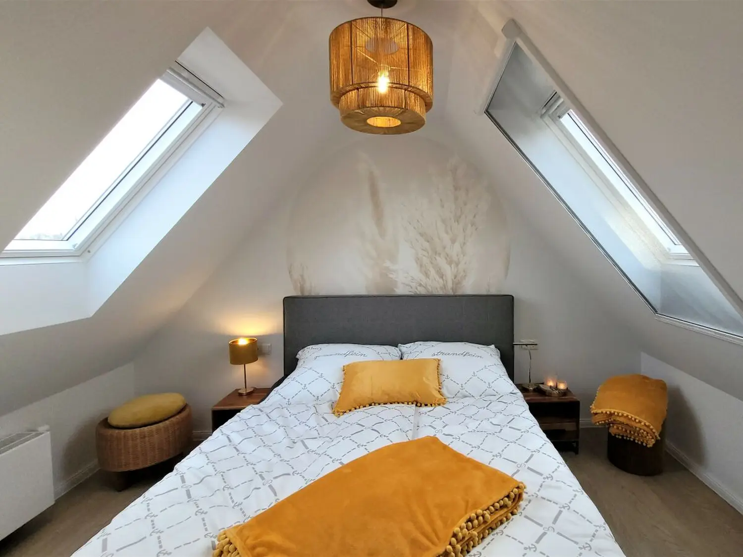 Ferienwohnung Ankerplatz Wiek Schlafzimmer