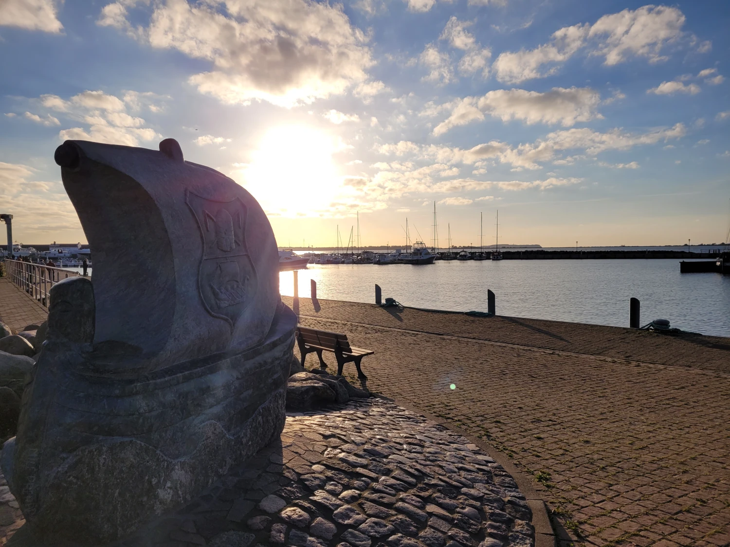 Sonneninsel & Ankerplatz Wiek Strandblick
